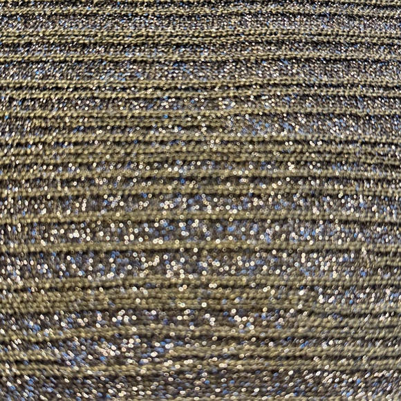Melanie Lyne Shell XL • Metallic Green Sparkle Knit Top • NWT • Evening Glam - Picture 7 of 9